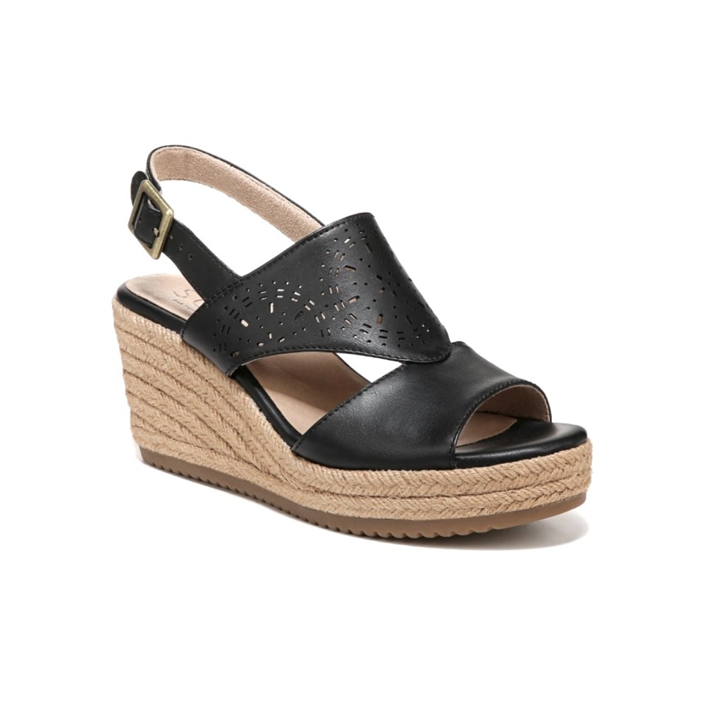 Comfy Naturalizer Wedge Espadrille Style Sandal